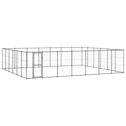 VidaXL Hondenkennel 50,82 m² staal