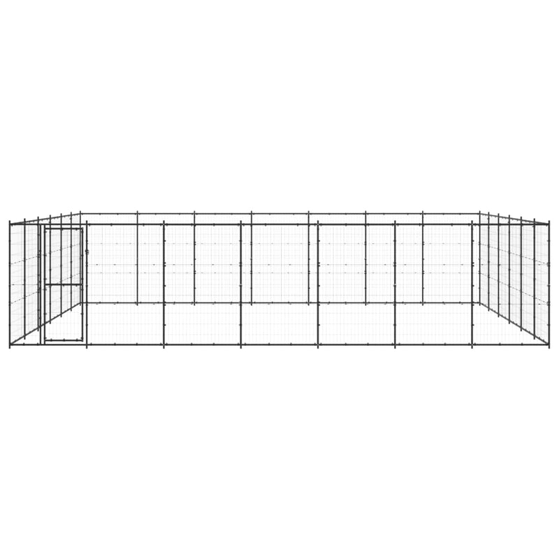 Afbeelding laden in galerijviewer, VidaXL Hondenkennel 50,82 m² staal
