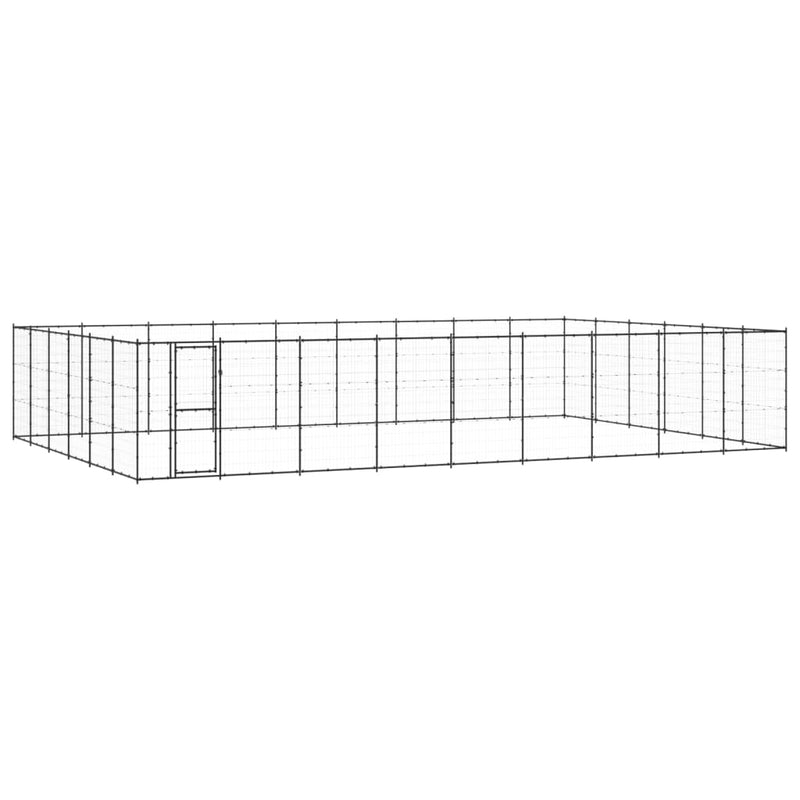 Afbeelding laden in galerijviewer, VidaXL Hondenkennel 65,34 m² staal
