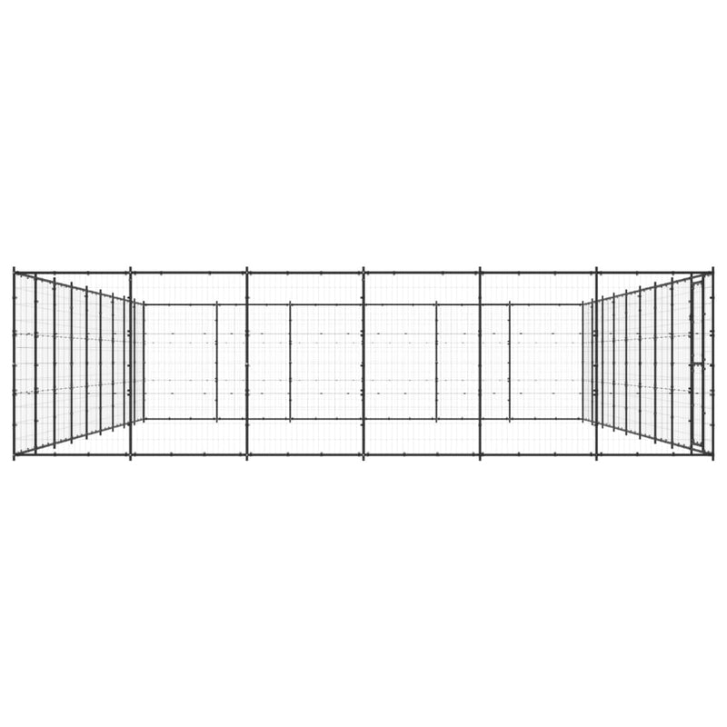 Afbeelding laden in galerijviewer, VidaXL Hondenkennel 65,34 m² staal
