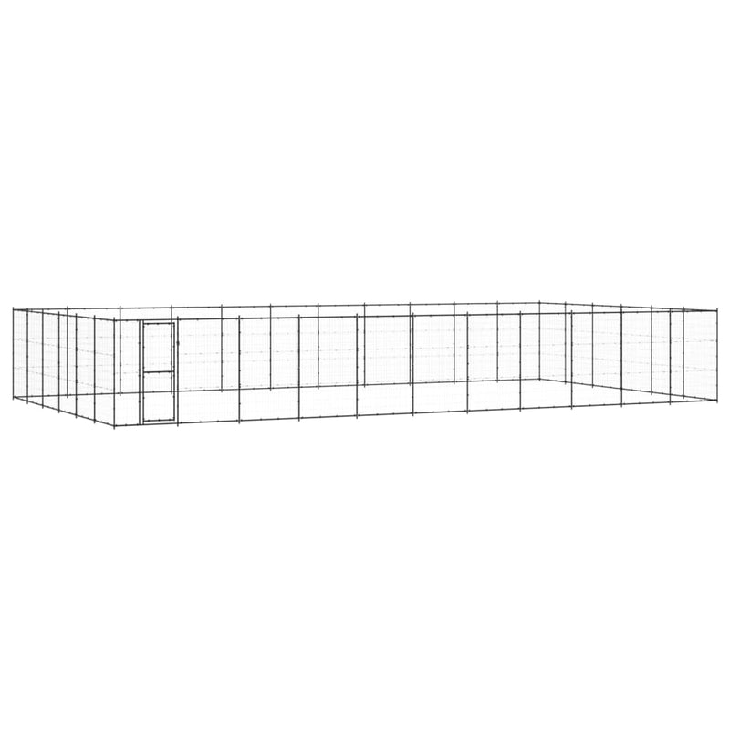 Afbeelding laden in galerijviewer, VidaXL Hondenkennel 79,86 m² staal
