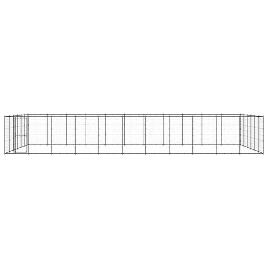 VidaXL Hondenkennel 79,86 m² staal