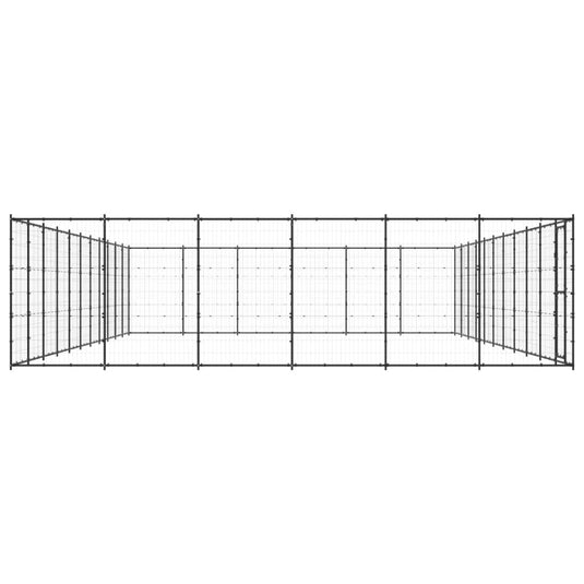 VidaXL Hondenkennel 79,86 m² staal