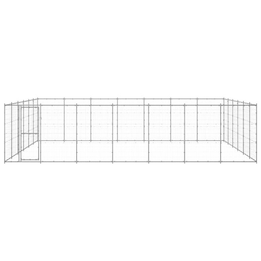 VidaXL Hondenkennel 50,82 m² gegalvaniseerd staal