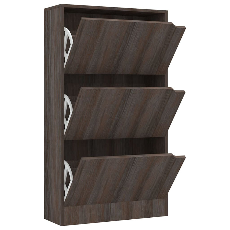 Afbeelding laden in galerijviewer, VidaXL Schoenenkast 3 deuren 59x24x105 cm bewerkt hout sonoma eiken

