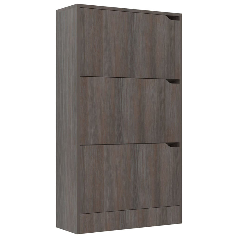 Afbeelding laden in galerijviewer, VidaXL Schoenenkast 3 deuren 59x24x105 cm bewerkt hout sonoma eiken
