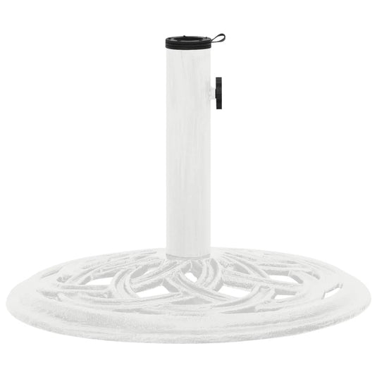 Vidaxl parasolvoet 44x44x31 cm gietijzer wit