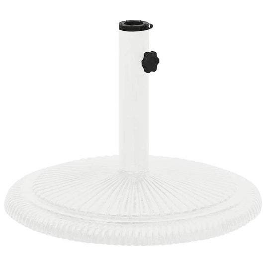 Vidaxl parasolvoet 45x45x30 cm gietijzer wit