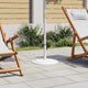 Vidaxl parasolvoet 45x45x30 cm gietijzer wit