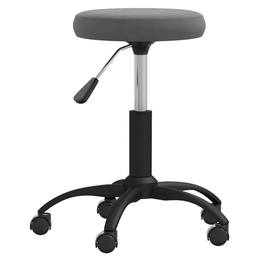 Vidaxl massagekruk fluweel donkergrijs