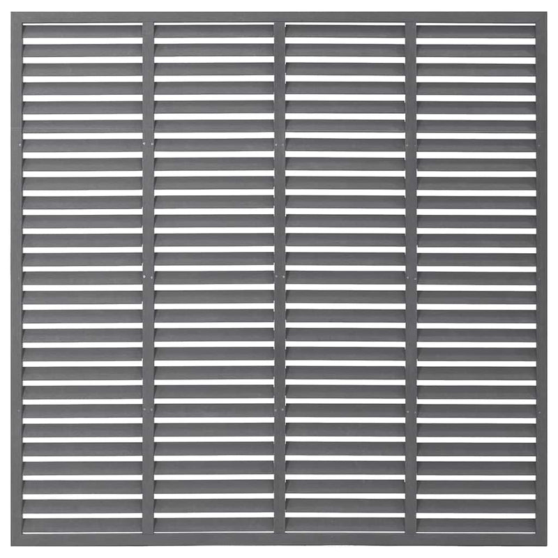 Afbeelding laden in galerijviewer, Vidaxl lamellenhek 180x180 cm hkc grijs
