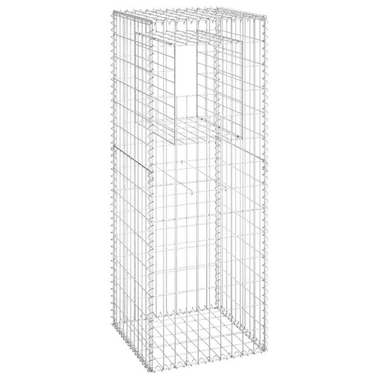 Vidaxl schanskorf paal 50x50x140 cm ijzer