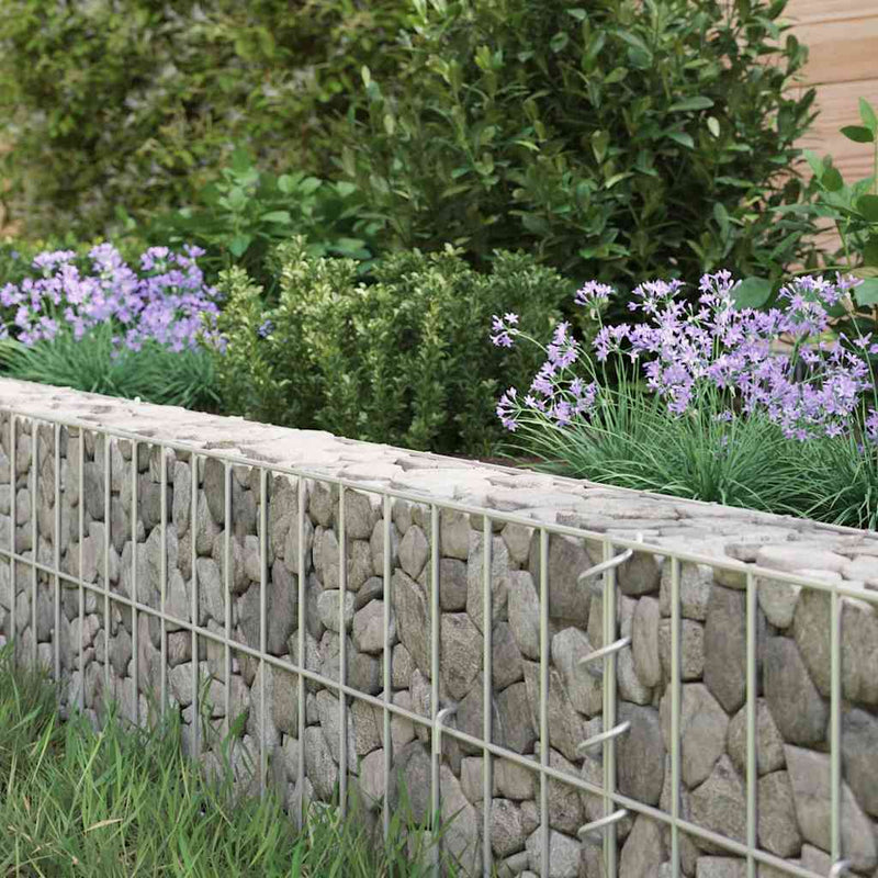 Afbeelding laden in galerijviewer, Vidaxl gabion plantenbak verhoogd 1000x100x20 cm gegalvaniseerd staal
