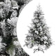 Vidaxl kerstboom met dennenappels en sneeuw 150 cm pvc en pe