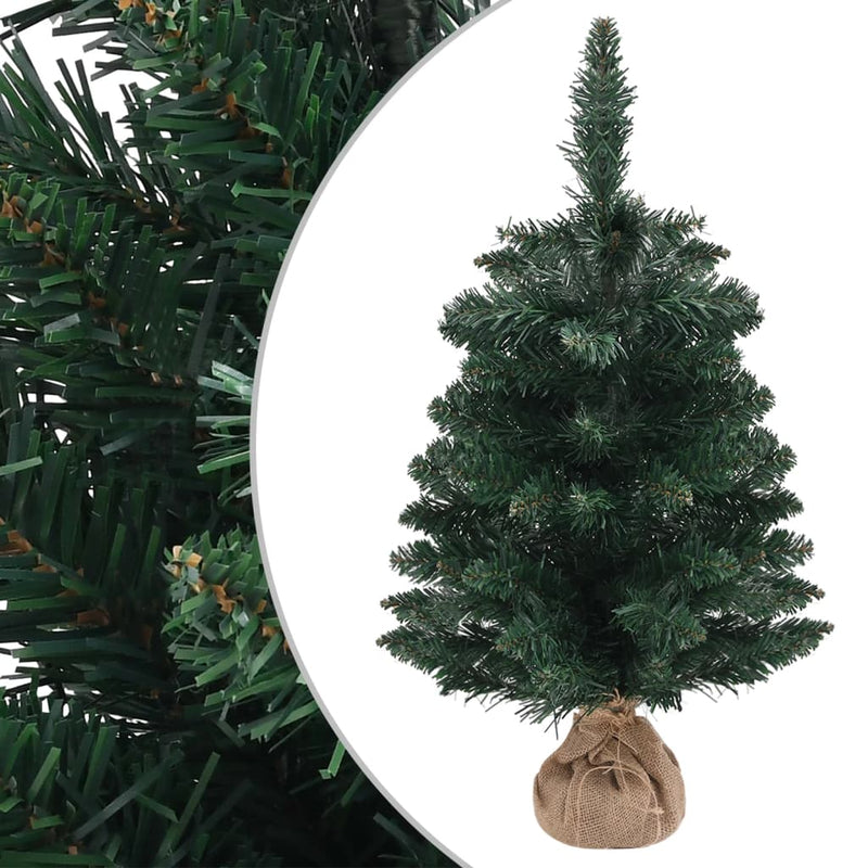 Afbeelding laden in galerijviewer, VidaXL Kunstkerstboom met standaard 60 cm PVC groen

