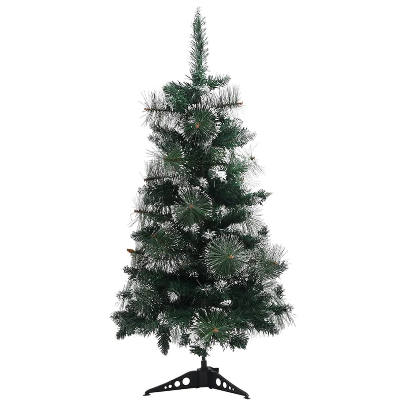 Afbeelding laden in galerijviewer, VidaXL Kunstkerstboom met standaard 90 cm PVC groen en wit
