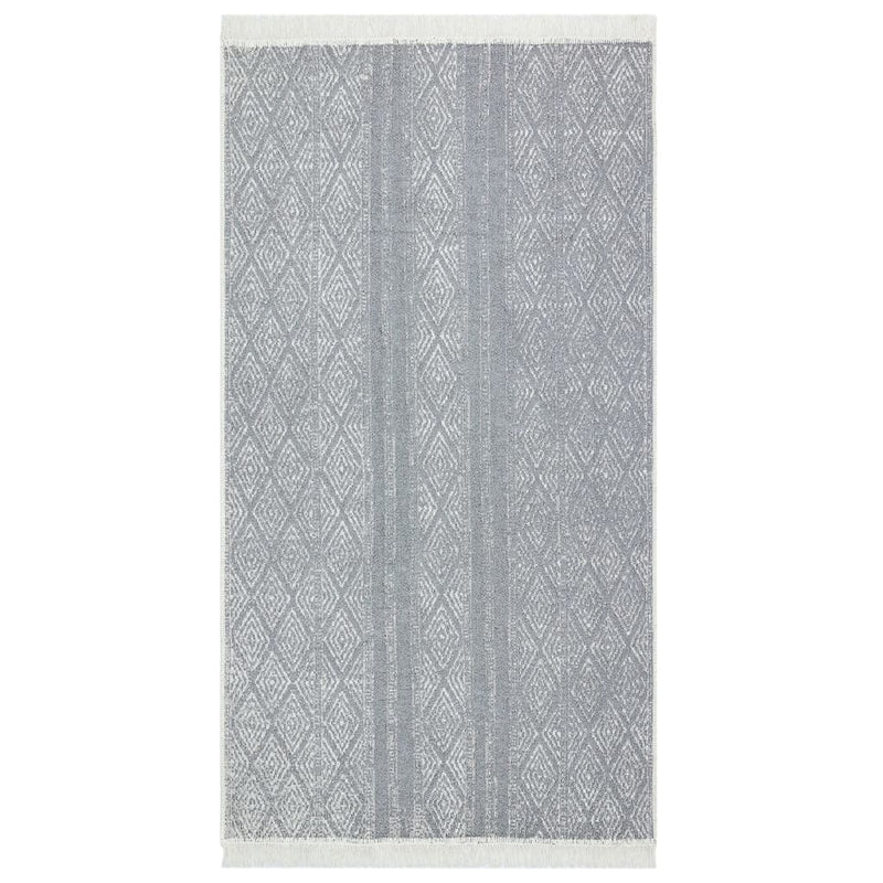 Afbeelding laden in galerijviewer, Vidaxl vloerkleed 120x180 cm katoen lichtgrijs
