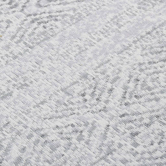 Vidaxl vloerkleed 120x180 cm katoen lichtgrijs