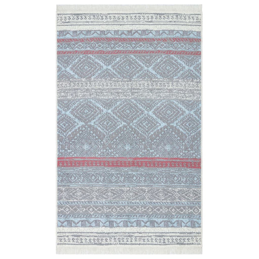 VidaXL Vloerkleed 160x230 cm katoen roze en aqua