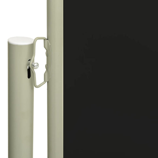 Vidaxl windscherm uittrekbaar 117x300 cm zwart