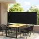 Vidaxl windscherm uittrekbaar 117x300 cm zwart