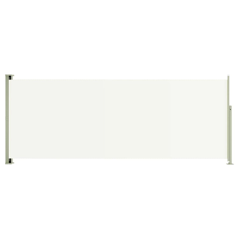 Afbeelding laden in galerijviewer, VidaXL Tuinscherm uittrekbaar 117x300 cm crème
