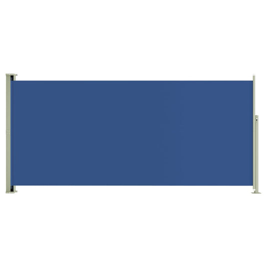 Vidaxl tuinscherm uittrekbaar 140x300 cm blauw