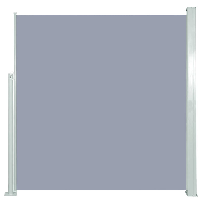 Afbeelding laden in galerijviewer, VidaXL Tuinscherm uittrekbaar 140x300 cm grijs
