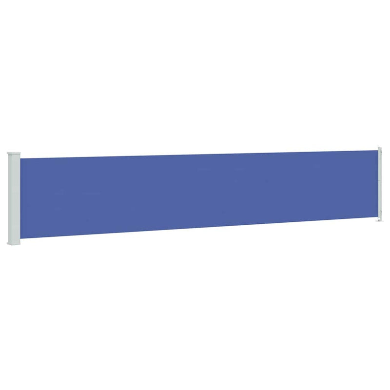 Afbeelding laden in galerijviewer, Vidaxl tuinscherm uittrekbaar 117x600 cm blauw
