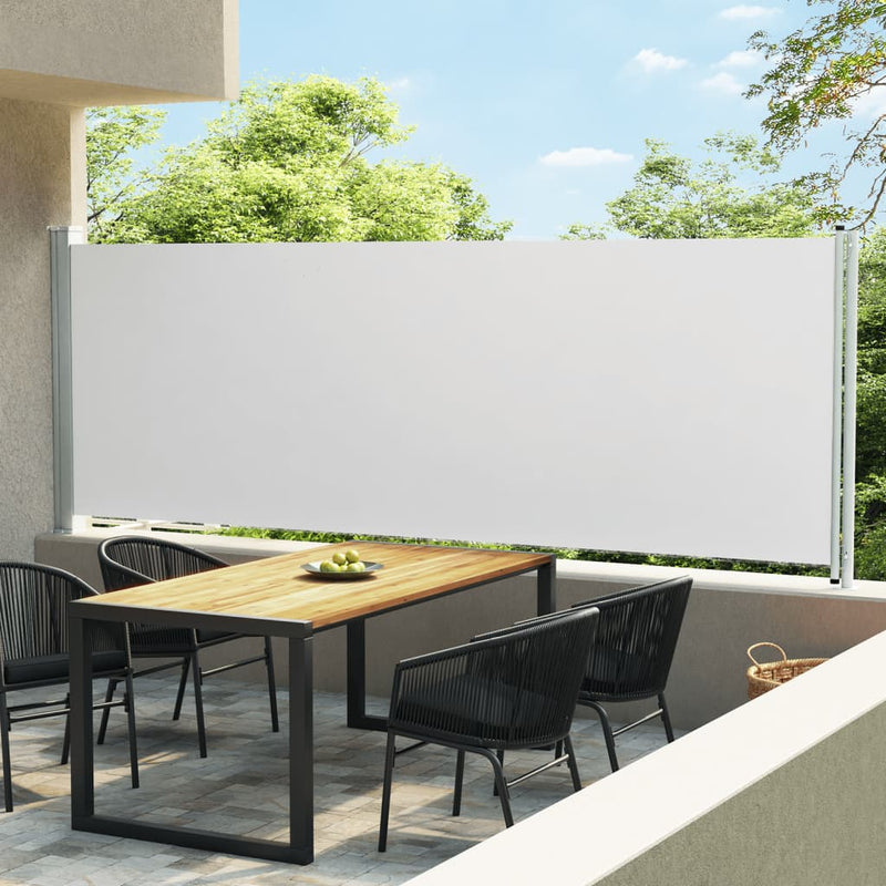 Afbeelding laden in galerijviewer, Vidaxl tuinscherm uittrekbaar 160x600 cm crème
