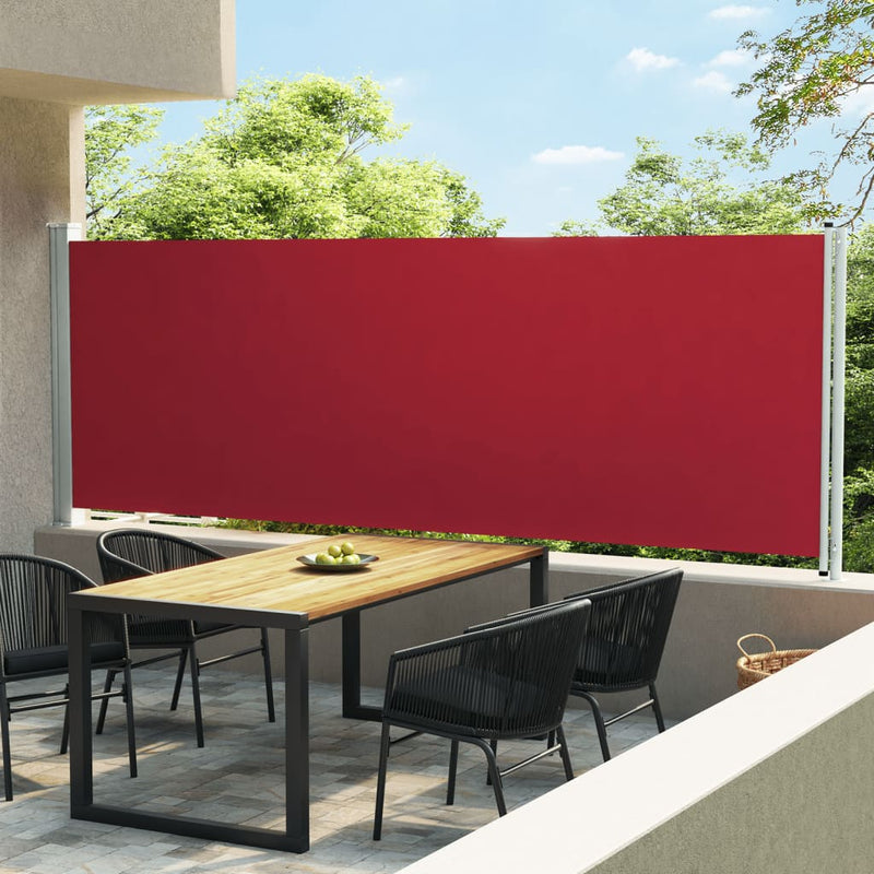 Afbeelding laden in galerijviewer, Vidaxl tuinscherm uittrekbaar 160x600 cm rood
