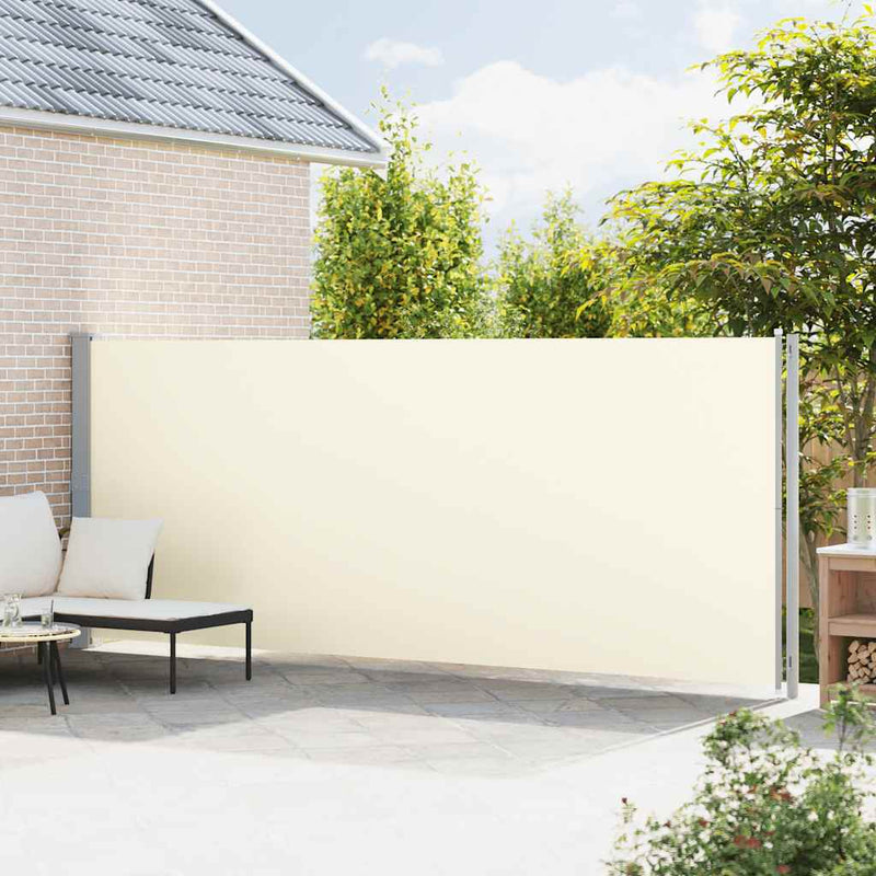 Afbeelding laden in galerijviewer, Vidaxl tuinscherm uittrekbaar 180x600 cm crème
