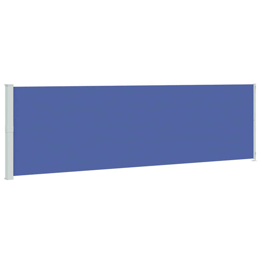 Vidaxl tuinscherm uittrekbaar 180x600 cm blauw