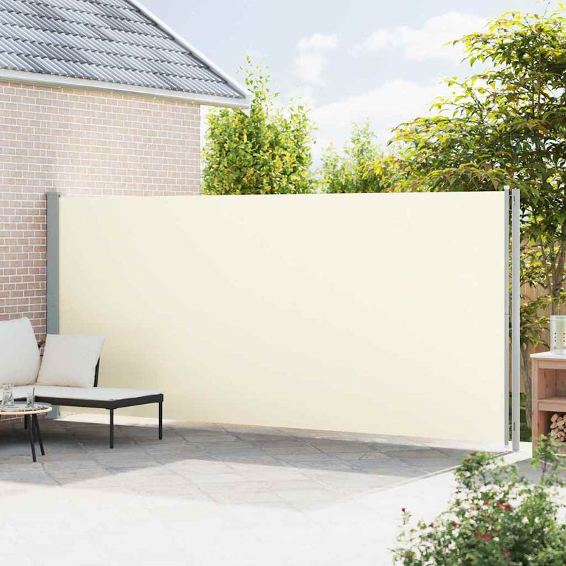 Afbeelding laden in galerijviewer, Vidaxl tuinscherm uittrekbaar 200x600 cm crème
