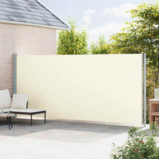 Vidaxl tuinscherm uittrekbaar 200x600 cm crème