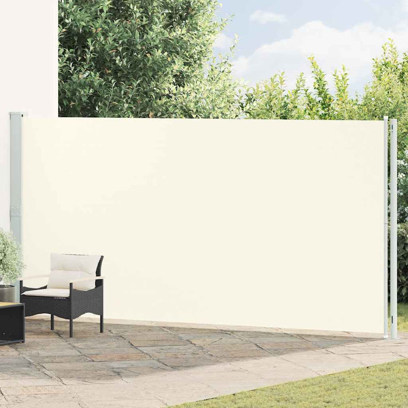 Afbeelding laden in galerijviewer, Vidaxl tuinscherm uittrekbaar 200x600 cm crème
