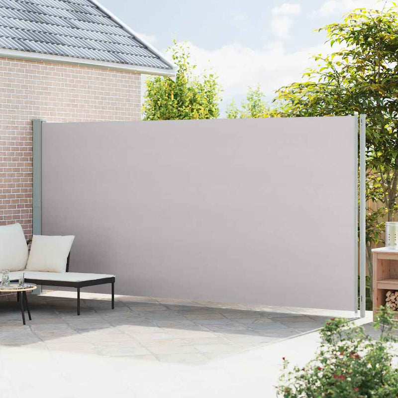 Afbeelding laden in galerijviewer, Vidaxl tuinscherm uittrekbaar 220x600 cm grijs
