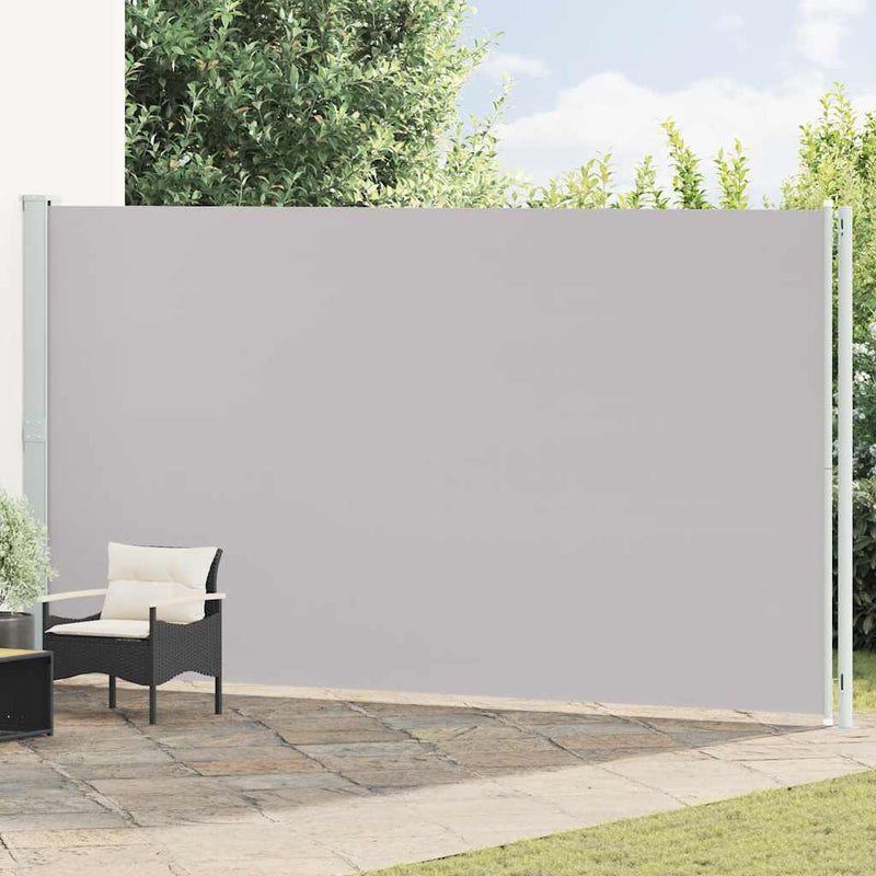 Afbeelding laden in galerijviewer, Vidaxl tuinscherm uittrekbaar 220x600 cm grijs
