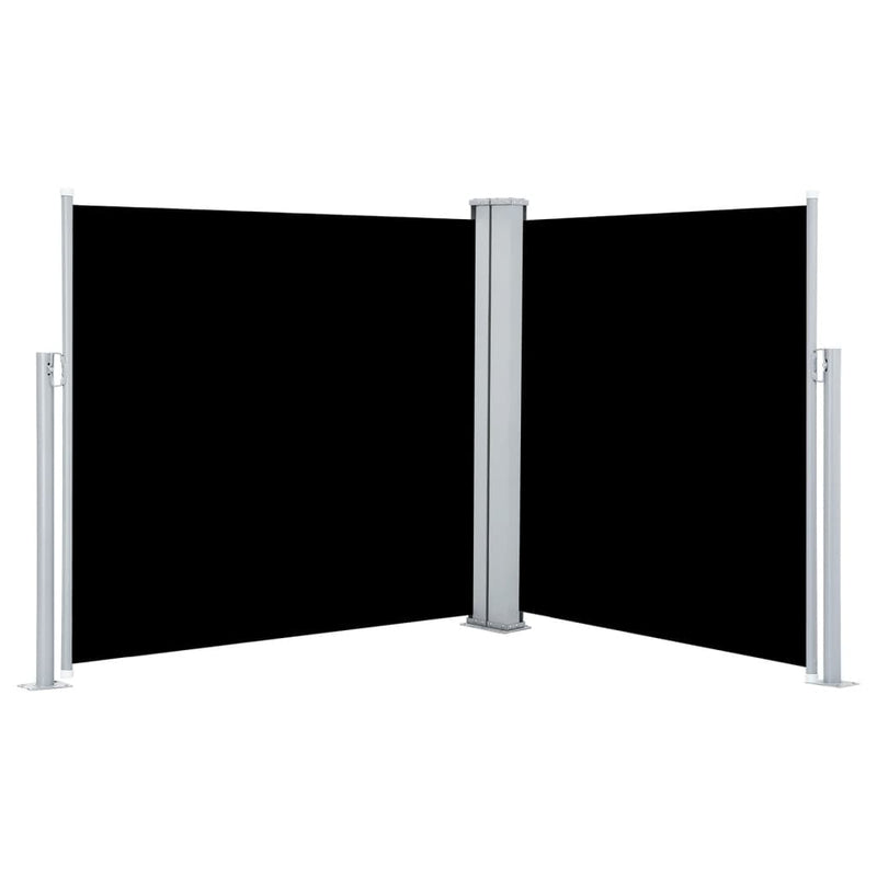 Afbeelding laden in galerijviewer, VidaXL Windscherm uittrekbaar 117x600 cm zwart
