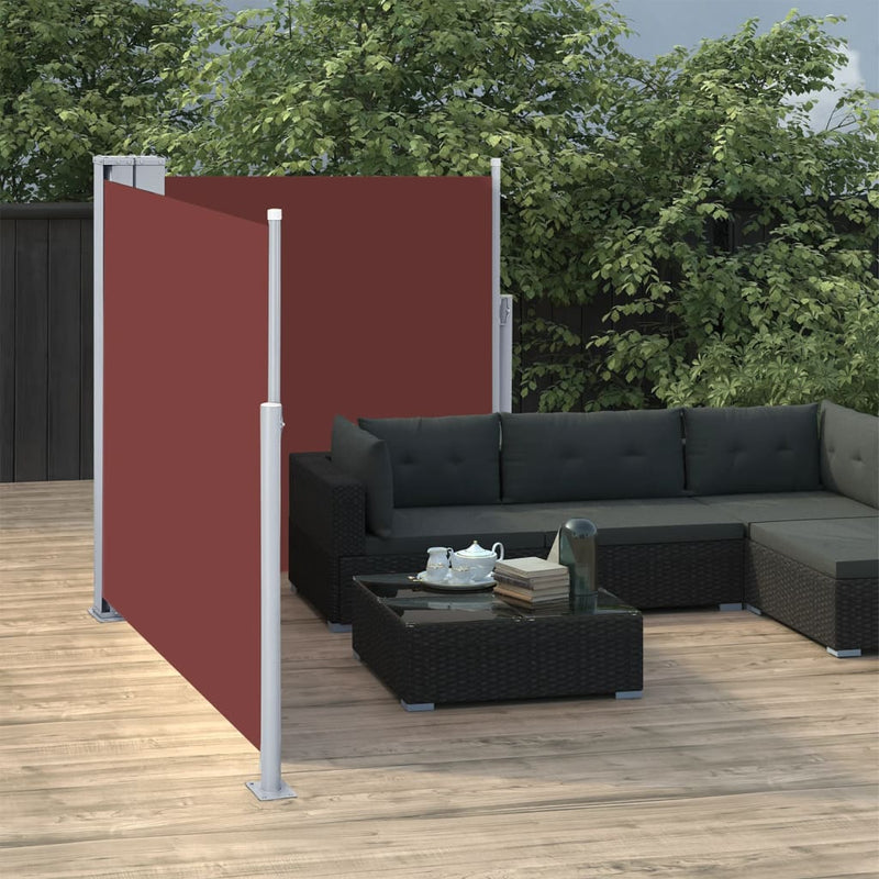 Afbeelding laden in galerijviewer, VidaXL Windscherm uittrekbaar 117x600 cm bruin
