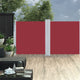 VidaXL Windscherm uittrekbaar 117x600 cm rood