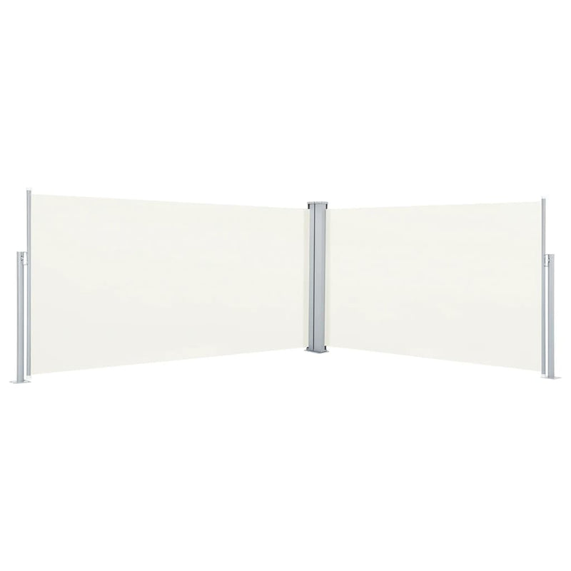 Afbeelding laden in galerijviewer, Vidaxl windscherm uittrekbaar 160x600 cm crèmekleurig

