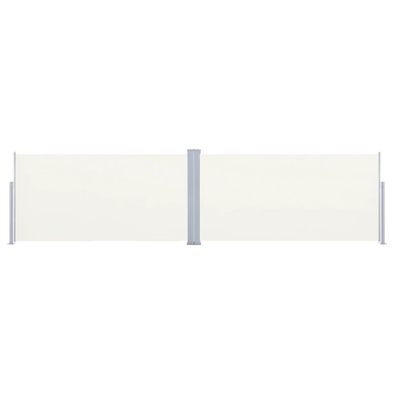 Afbeelding laden in galerijviewer, Vidaxl windscherm uittrekbaar 160x600 cm crèmekleurig
