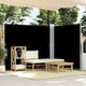 Vidaxl windscherm uittrekbaar 180x600 cm zwart