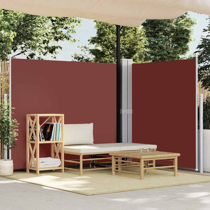 Afbeelding laden in galerijviewer, Vidaxl windscherm uittrekbaar 180x600 cm bruin
