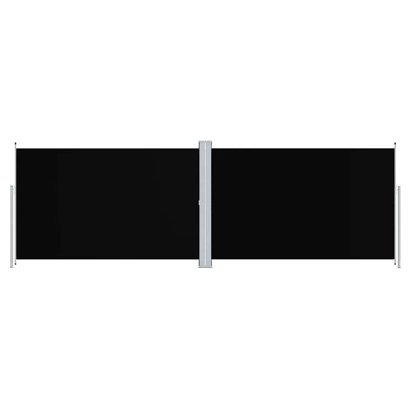 Afbeelding laden in galerijviewer, Vidaxl windscherm uittrekbaar 200x600 cm zwart
