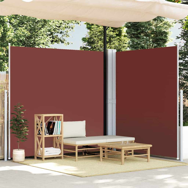 Afbeelding laden in galerijviewer, Vidaxl windscherm uittrekbaar 200x600 cm bruin

