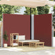 Vidaxl windscherm uittrekbaar 200x600 cm bruin