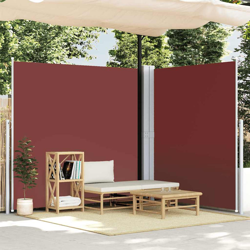 Afbeelding laden in galerijviewer, Vidaxl windscherm uittrekbaar 220x600 cm bruin
