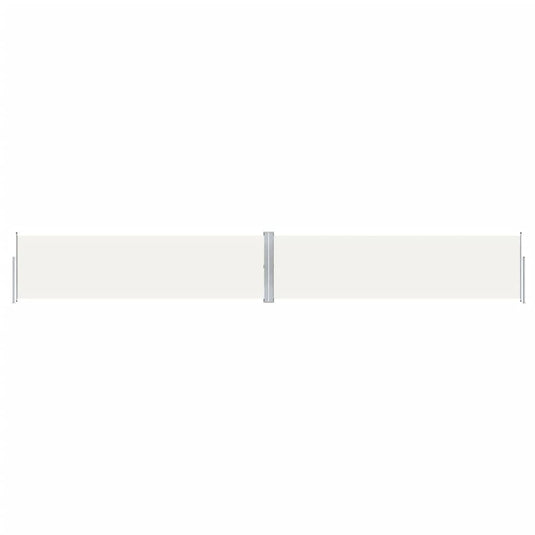 Vidaxl windscherm uittrekbaar 140x1000 cm crèmekleurig